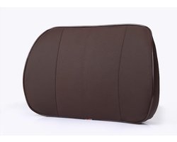 Daity Lendensteunkussen van traagschuim - Ondersteuningskussen voor de midden- en onderrug - Voor autostoelen, bureaustoelen, relaxfauteuils, enz. (Stijl 2 (bruin))
