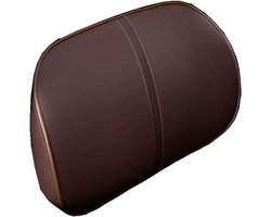 Daity Memory Foam Lendensteunkussen - Midden-/Ondersteuningskussen - voor Autostoelen, Bureaustoelen, Fauteuils, enz. (Bruin)