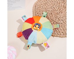 Daity Peluche Interactive pour Chien Arc-en-Ciel – Frisbee Sonore Résistant – Interactief Hondenspeelgoed Sterk – Jeux Intérieur et Extérieur, Voor Puppy’s tot Middelgrote Honden - Eendje