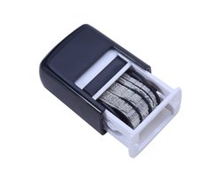 Daity Twee zelfinktende datumstempels voor kantoordagen, -maanden en -jaren. Geschikt voor agenda's, bonnetjes, werkboeken en boekhouding (zwarte).