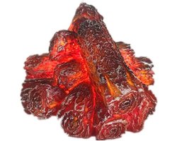 Daity Vlamloze open haardlamp, kunstmatige LED-open haard met realistische houtvlammen, geschikt voor feestdagen, thuis, kerstversiering, werkt op batterijen