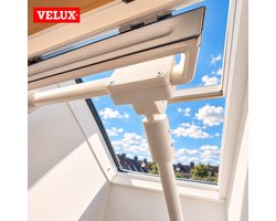 Dakraam Handgreep Geschikt voor VELUX GGU F06 – Dakraam Opener – Dakraam Bediening – Verlengde Dakraamgreep voor Hoge Dakramen – Zonder Stok – Wit