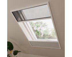 Dakraam hor plissegordijn Multi - Verduisterend - Grey - 100 x 160