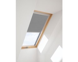 Dakraam Verduisterend Rolgordijn passend op VELUX M06, Grijs