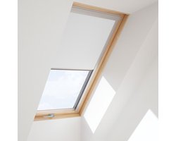 Dakraam Verduisterend Rolgordijn voor op VELUX S06, 606, 4, *Wit*