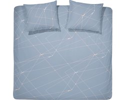 Damai Acies Dekbedovertrek - Katoensatijn - Tweepersoons - 200x200/220 cm - Grey
