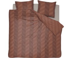 Damai Atomy - Dekbedovertrek - Bio Satijn - 200x200/220 cm - Rood + 2 kussenslopen 60x70