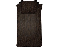 Damai Bellezza - Dekbedovertrek - Satijn - 140x200/220 cm - Zwart + 1 kussensloop 60x70