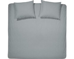Damai Chromite - Dekbedovertrek - 200 x 200/220 - Tweepersoons - Eggshell Blue