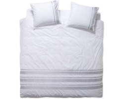 Damai Complex Dekbedovertrek - Katoen - Tweepersoons - 200x200/220 cm - White