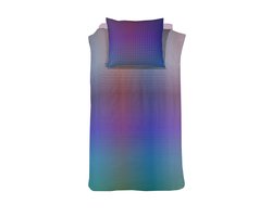 Damai dekbedovertrek Rainbow - Satijn - 140x200/220 cm - Violet + 1 kussensloop 60x70