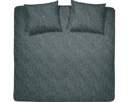 Damai Dekbedovertrekset bio katoen 200x200/220 cm bloke deep green