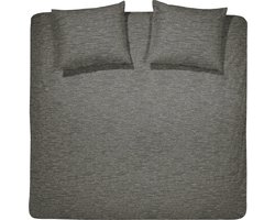 Damai Dekbedovertrekset bio katoen hombre stone grey 2 persoons dekbedovertrek 200 x 200 cm + 2 slopen 80x80 cm