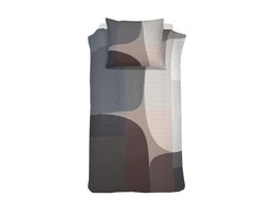 Damai Dekbedovertrekset satijn 140 x 200/220 cm Moore basalt + 1 kussensloop 60x70