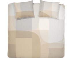 Damai Dekbedovertrekset satijn 200 x 200/220 cm Moore butter cream + 2 kussenslopen 60x70