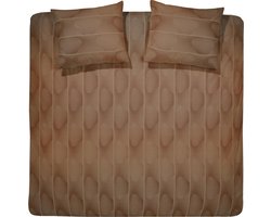 //Damai Dekbedovertrekset satijn 200 x 200/220 cm norma gold brown