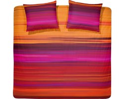 Damai - Dekbedovertrekset - Satijn 260 x 200/220 cm - Oranje + 2 kussenslopen 60x70