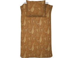 Damai Flamand - Dekbedovertrek - Satijn - 140x200/220 cm - Gold Ocre