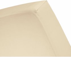 Damai - Hoeslaken - Double Jersey - 140 x 200/220 - 150 x 200 cm - Vanilla