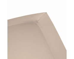 Damai - Hoeslaken (tot 25 cm) - Double Jersey - 140 x 200/210/220 - 150 x 200 cm - Camel
