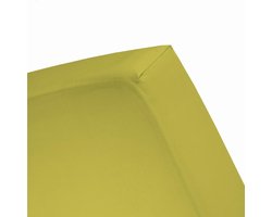 Damai - Hoeslaken (tot 25 cm) - Double Jersey - 80/90 x 200/210/220 - 100 x 200 cm - Celery