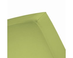 Damai - Hoeslaken (tot 25 cm) - Katoen - 140 x 190/200/210 cm - Lime