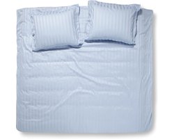 Damai Linea - Dekbedovertrek - 200x200/220 cm - Tweepersoons - Blauw + 2 kussenslopen 60x70