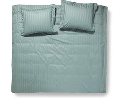 Damai - Linea - Dekbedovertrek - 240x200/220 cm - Lits-jumeaux - Groen + 2 kussenslopen 60x70