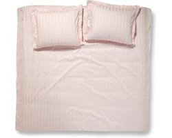 Damai Linea - Dekbedovertrek - 240x200/220 cm - Lits-jumeaux - Roze + 2 kussenslopen 60x70