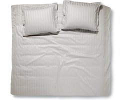 Damai Linea Dekbedovertrek - Katoensatijn - Tweepersoons - 200x200/220 cm - Glacier + 2 kussenslopen 60x70