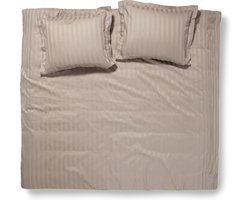 Damai Linea - Dekbedovertrek - Tweepersoons - 200 x 200/220 cm - Cement