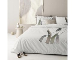 Damai Poise - Dekbedovertrek - Katoen - 200x200/220 cm - Off White
