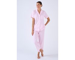 Damart - 7/8e pyjama met knoopjes - Dames - Roze - 46-48 (L)