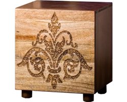 Damask-Bijzettafel - 1-Deur - Bruin