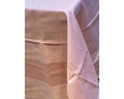Damast Tafelkleed Luna Zalm, 140 x 140cm, De Witte Lietaer