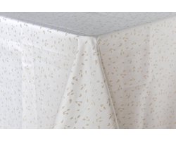 Damast Tafelkleed, 'Rio Taupe', 200x140cm, De Witte Lietaer