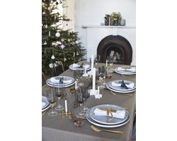 Damast Tafelkleed, 'Uni Taupe 270x150cm', De Witte Lietaer 100% Katoen
