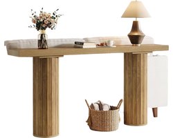 Damenzo - Sidetable hout - Bijzettafel bank - Wandtafel - Haltafel - Console tafel - Consoletafel - Afmeting 160x29.5x85cm