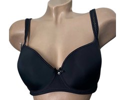 Dames Beha - T-shirt bh - Gladde bh - 39005 - 90C zwart