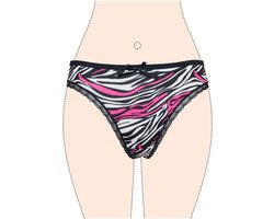 Dames string 5 pack met zebraprint M 36-38