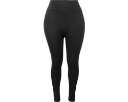 Dames Thermo Legging - High Waist - Zwart - Maat M/L
