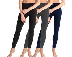 Dames thermo legging - set van 3 stuks - Mix - 36-38