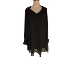 Dames top zwart plus size 50/52