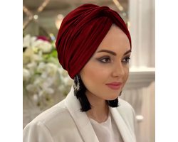 Dames Turban Hoofddoek - Voorwaarts Geknoopt - Kant-en-klare Tulband - Elastisch & Comfortabel