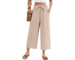 Dames Zomerbroek - Hoge Taille - Lichtgewicht 3/4 Broek