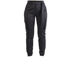 Damesbroek - Cargo - Zwart - Maat 32 - XS
