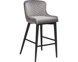 Dan Form 4x Vetro Barstoel Velvet Zilver