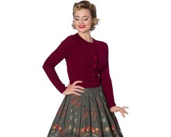 Dancing Days - DOLLY Cardigan - L - Bordeaux rood