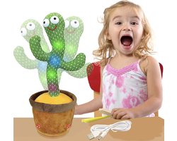 Dansende Cactus Speelgoed – Zingend, Beweeglijk, en Interactief Elektronisch Pluche Speelgoed met Stemopname – Perfect voor Baby’s en Kinderen