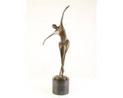 Dansende man - Bronzen beeld - Bronzen sculptuur - 57,2 cm hoog